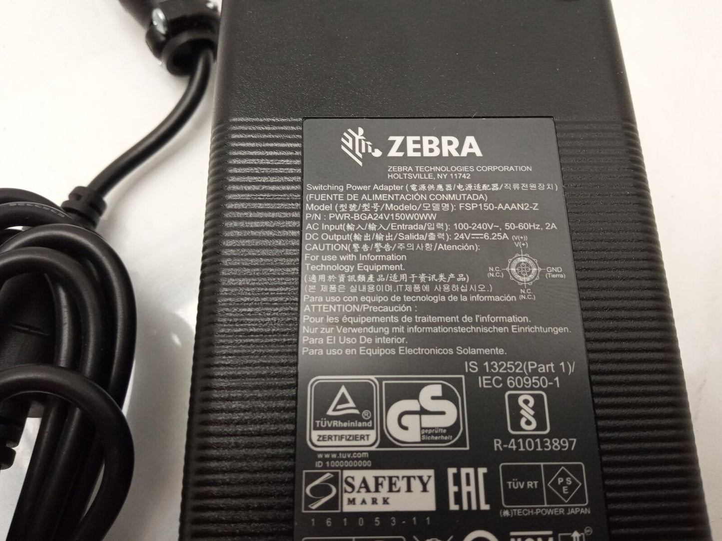 Zebra VC80X Power Adapter 150W 24V 6.25A FSP150-AAAN2-Z PWR-BGA24V150W0WW