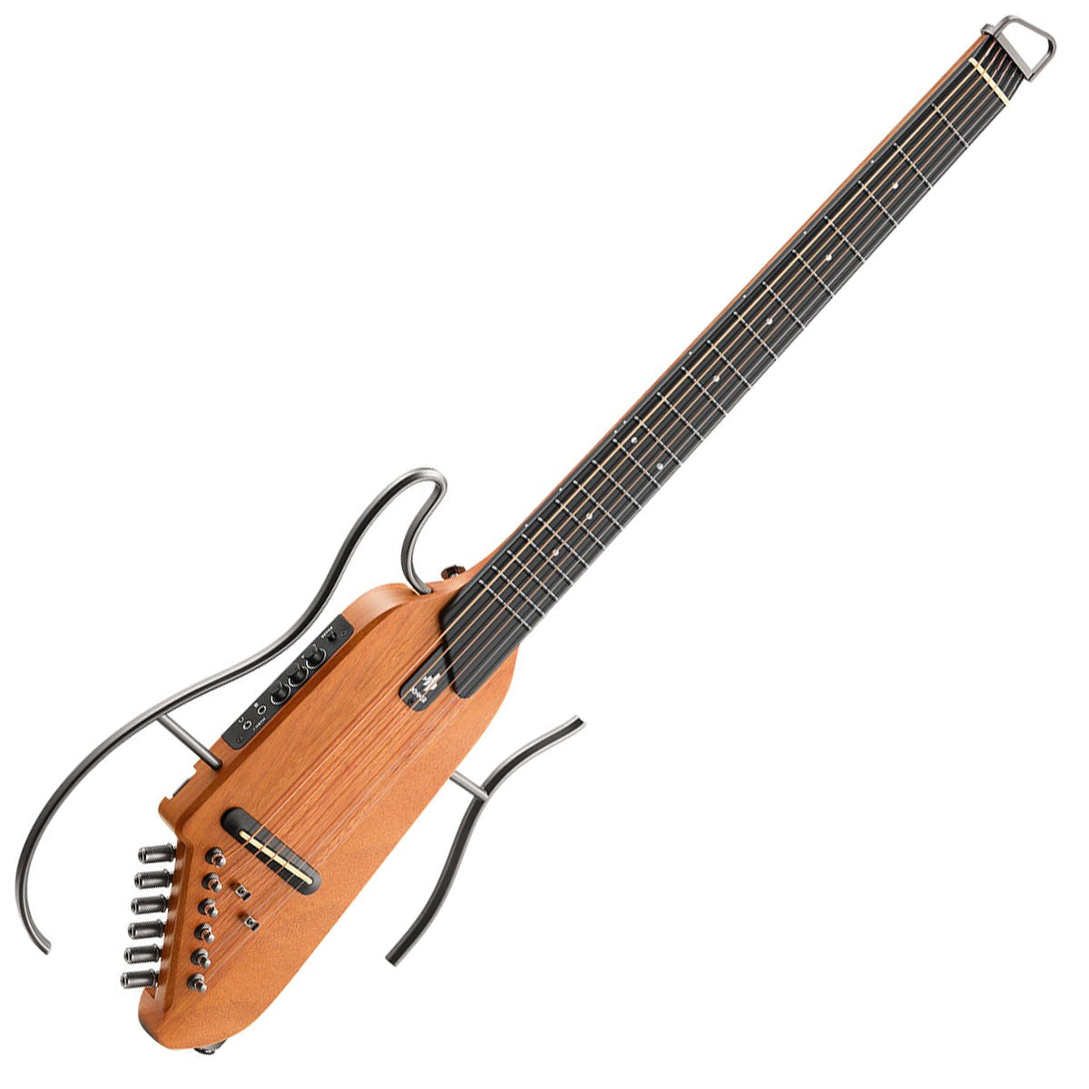 Donner HUSH-I Acoustic Electric Travel Portable Guitar ~ Mahogany