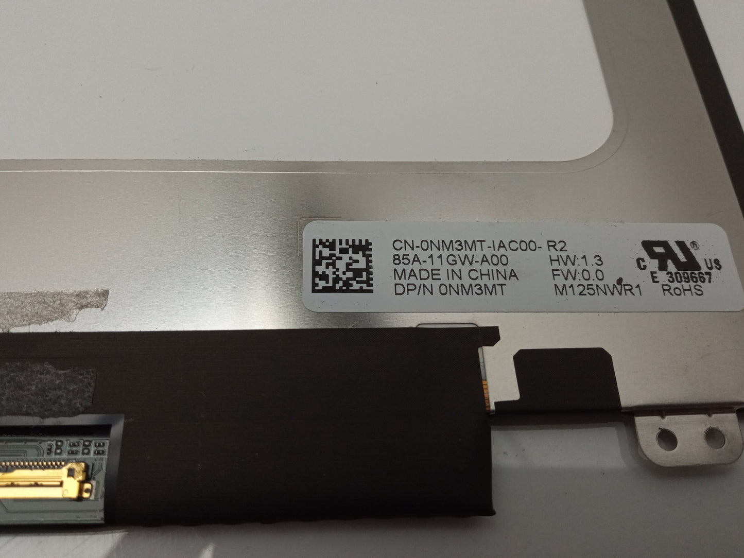 Dell Latitude 7400 12.5" Laptop Replacement LCD Display Panel 0NM3MT NM3MT