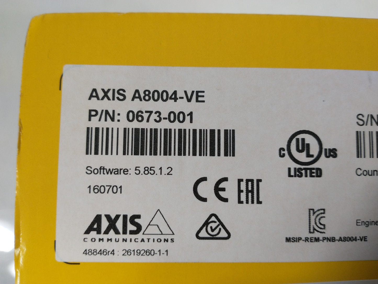 Axis A8004-VE Network Video Door Station Network Surveillance Camera