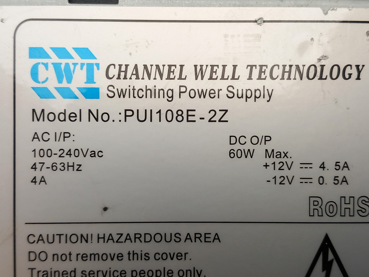 CWT PUI108E-2Z 60W Power Supply Unit