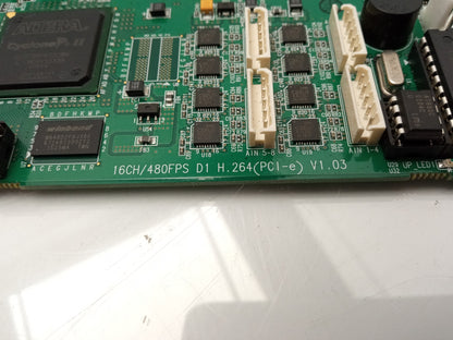 16CH/480FPS D1 H.264(PCI-e) V1.03 PCIe Digital Video Recorder DVR Card