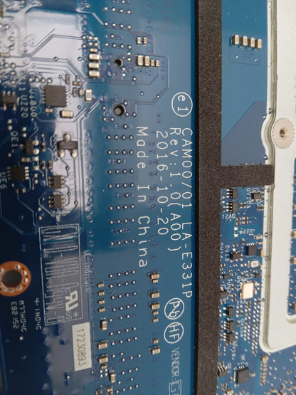 Dell Precision 5520 DDR4 Laptop Motherboard Xeon E3-1505M v6 LA-E331P 0GDXD5