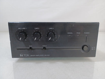 Toa Electronics BG-220 Amplifier & Mixer - 120V US Plug