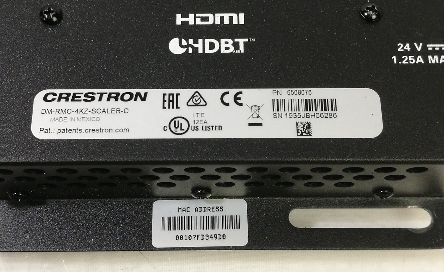 Crestron DM-RMC-4KZ-SCALER-C 4K60 4:4:4 Room Controller