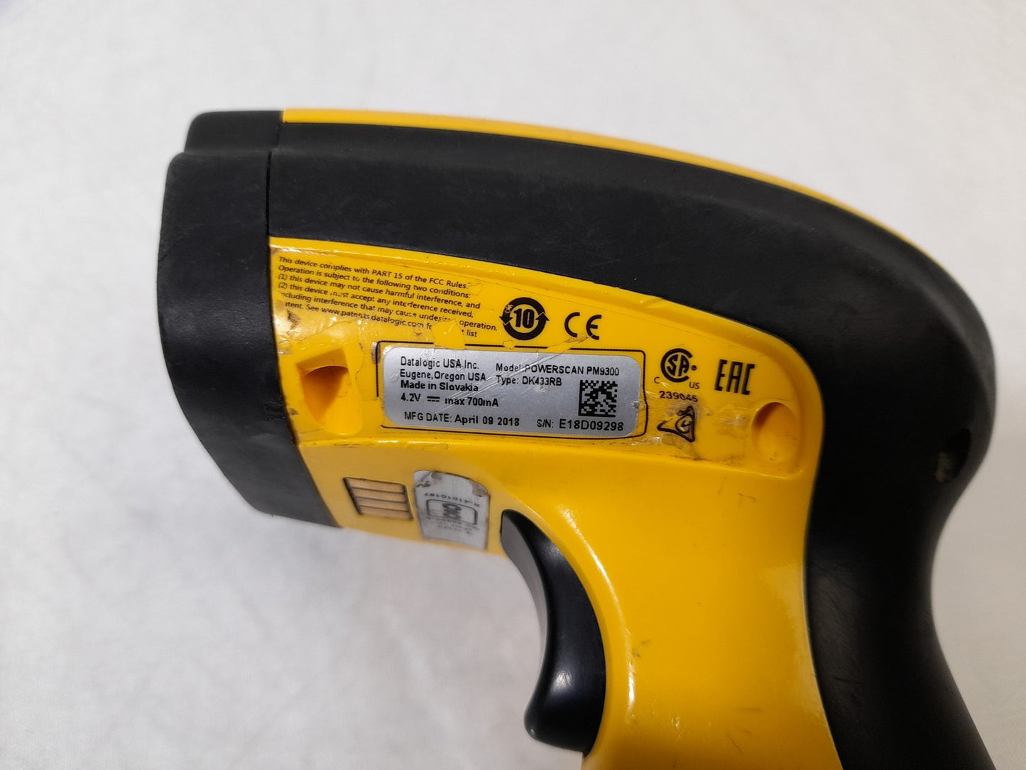 Datalogic PowerScan PM9300 Scanner & Cradle - Faulty