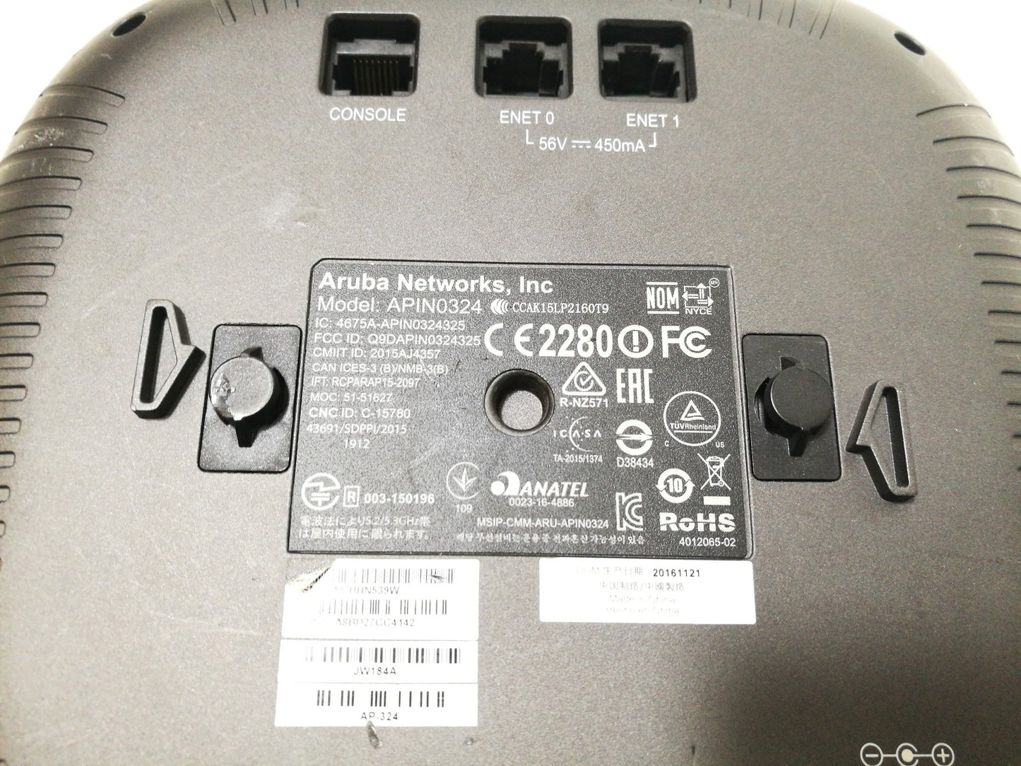 Aruba Networks APIN0324 AP-324 Wireless Access Point With AP-ANT-45 Antenna