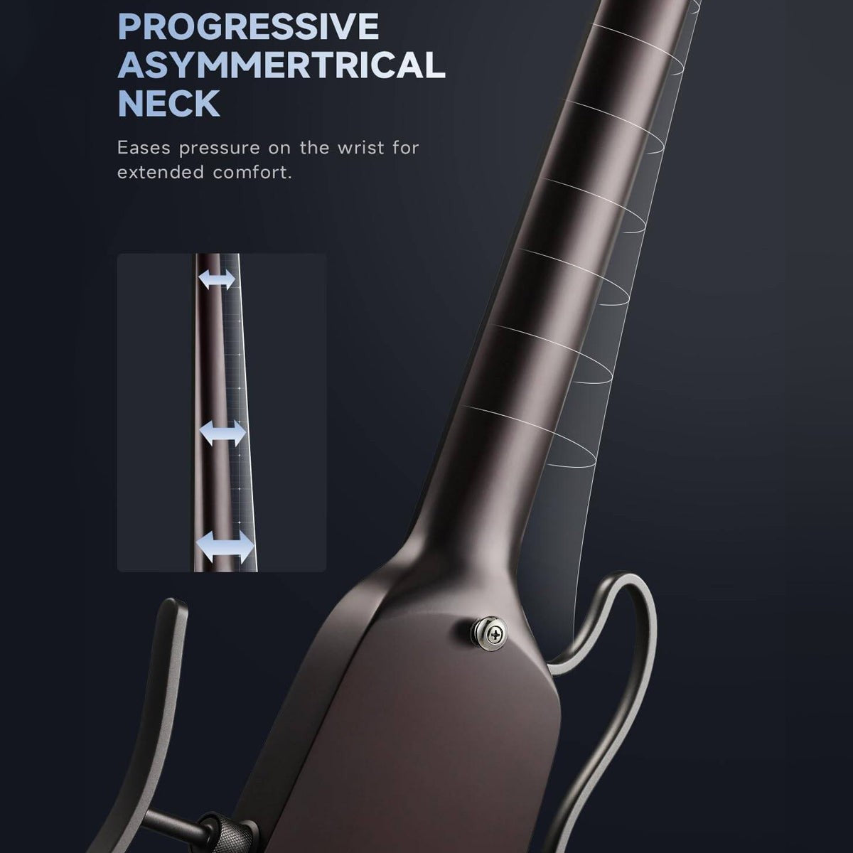 Donner HUSH-X Headless Electric Travel Guitar ~ Sunburst