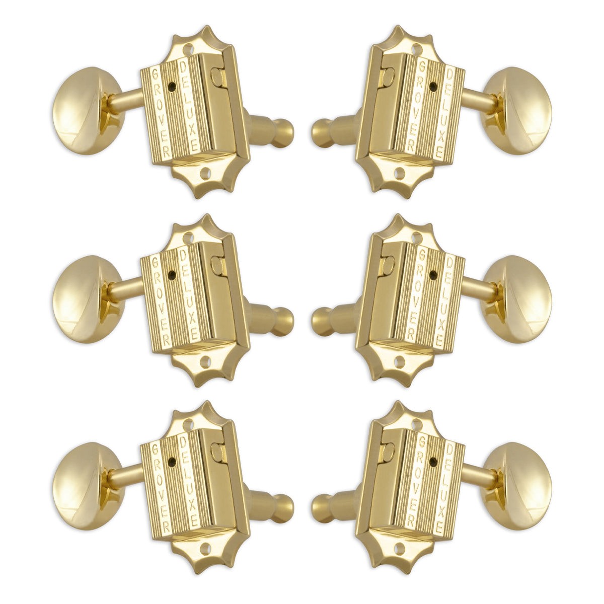 Grover Vintage Machineheads ~ 3 + 3 ~ Gold