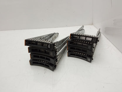 8x IBM Storewize 2.5" LFF SAS SATA HDD Hard Drive Caddy 45W8687 45W2107