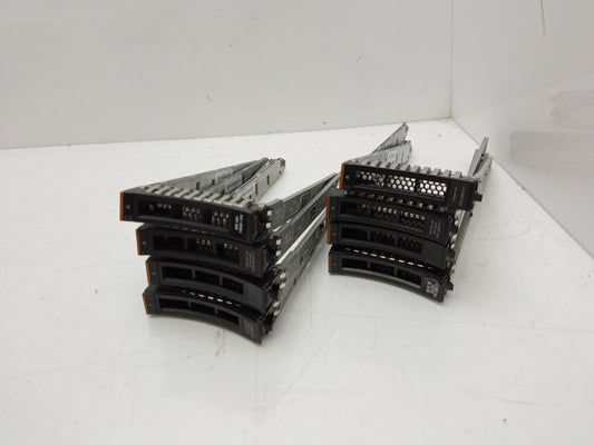 8x IBM Storewize 2.5" LFF SAS SATA HDD Hard Drive Caddy 45W8687 45W2107