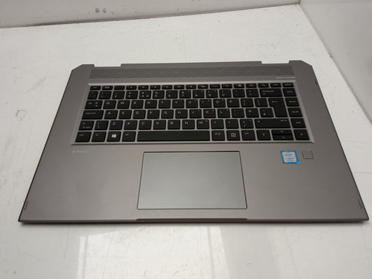 HP zBook Studio G5 Laptop UK Keyboard Touchpad Palmrest Assembly SG-91600-2BA
