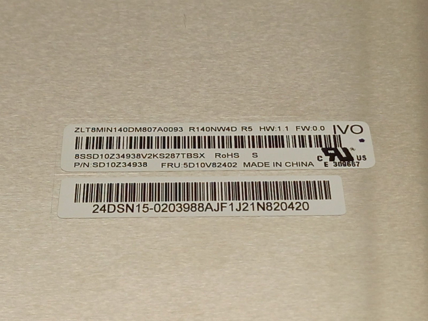 IVO R140NW4D R5 14" Laptop LCD Display Panel