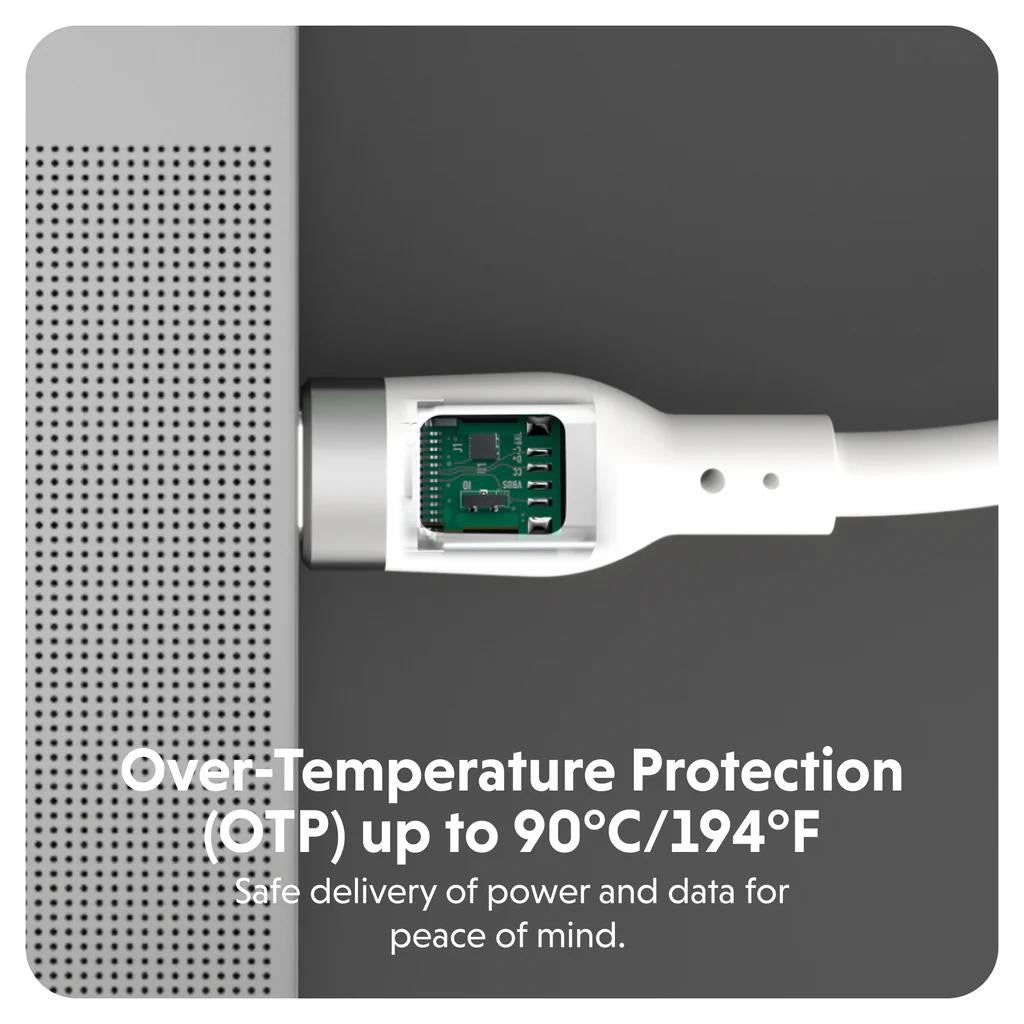 Targus HyperJuice 240W 1M Silicone USB-C to USB-C Tangle-Free Charging Cable