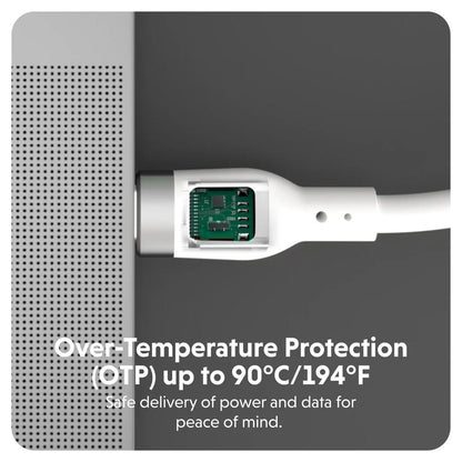 Targus HyperJuice 240W 1M Silicone USB-C to USB-C Tangle-Free Charging Cable