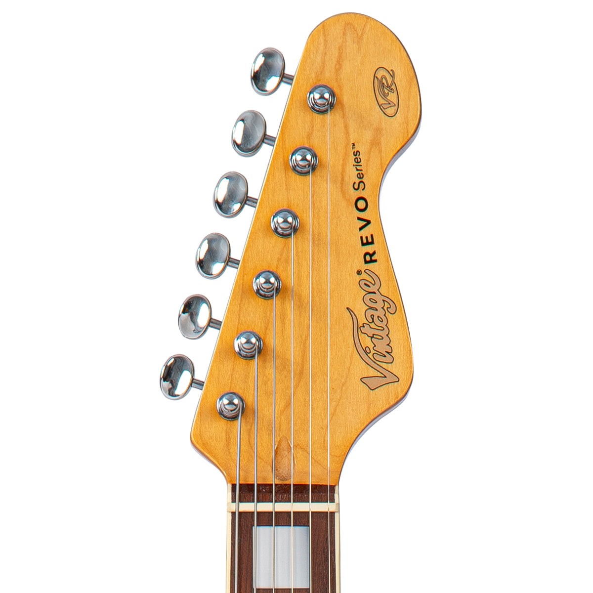 Vintage REVO Series 'Deluxe' Electric Guitar ~ Arctic White