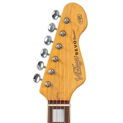 Vintage REVO Series 'Deluxe' Electric Guitar ~ Arctic White