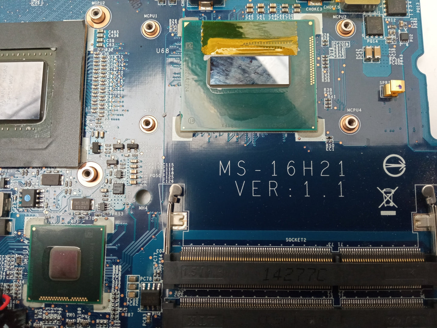 MSI GS60 2QC Laptop Motherboard i7-5710HQ 2.50 GHz CPU GTX 870m MS-16H21