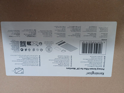 Kensington Privacy Screen Filter For 29" Monitors 21:9 2-Way Removable 626492