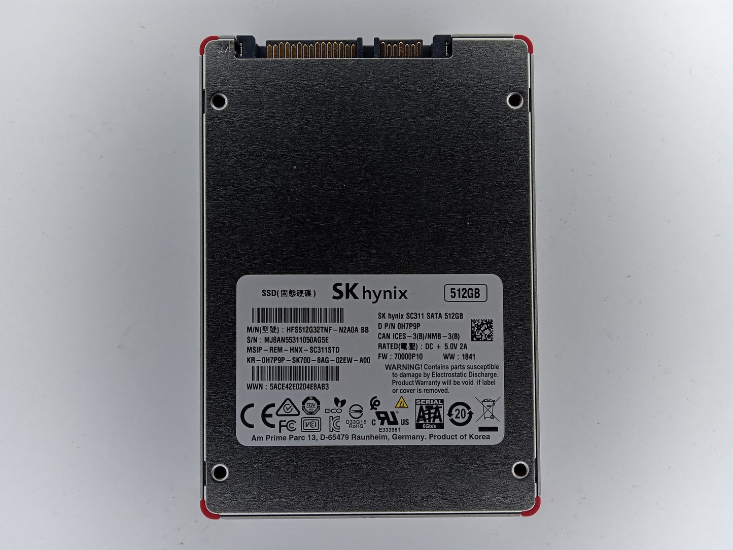 SK Hynix SC311 HFS512G32TNF-N2A0A 512GB 2.5" Solid State Drive SATA SSD