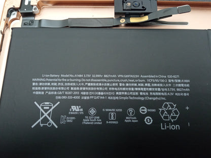 Apple iPad A1893 Rose Gold Housing and Battery A1484 604-19531-A - Grade C