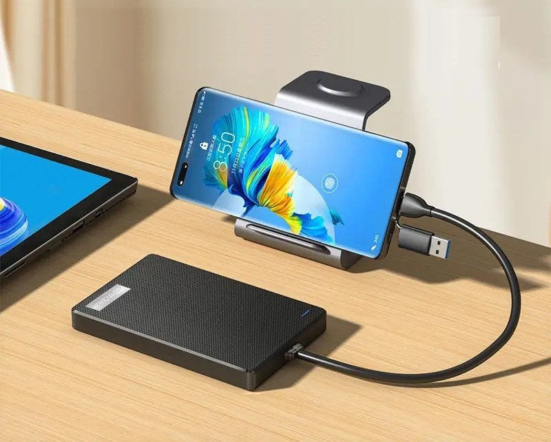 External Hard Drive Portable Storage Backup HDD USB-C 3.0 Phone PC Laptop Lot