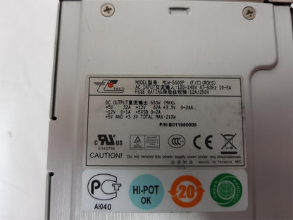 Zippy Emacs 500W Power Supply Unit M1W-6500P