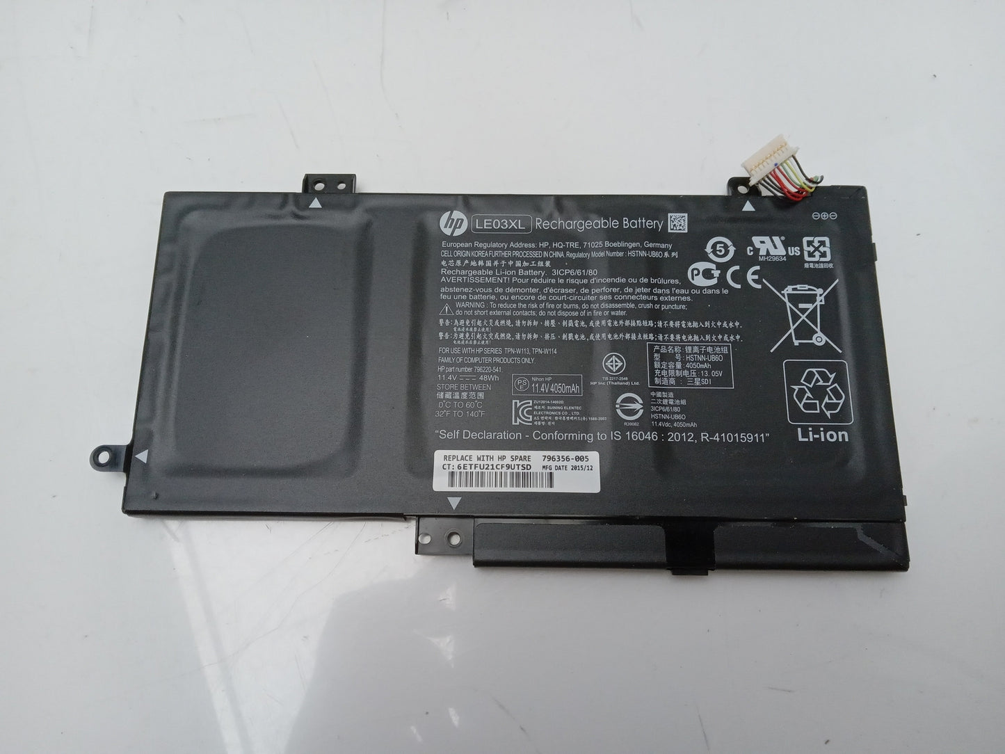 HP 48Wh 11.4V 4050mAh Replacement Laptop Battery LE03XL
