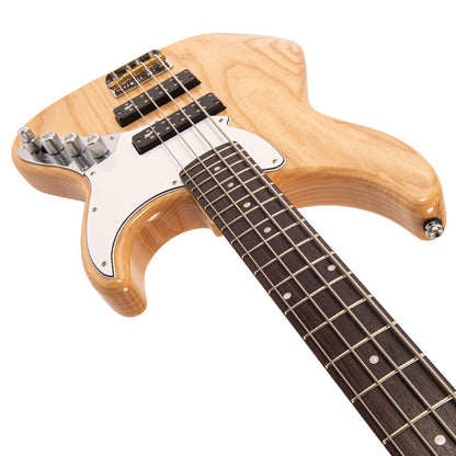 Fret-King Perception Custom Bass Guitar ~ Natural Ash