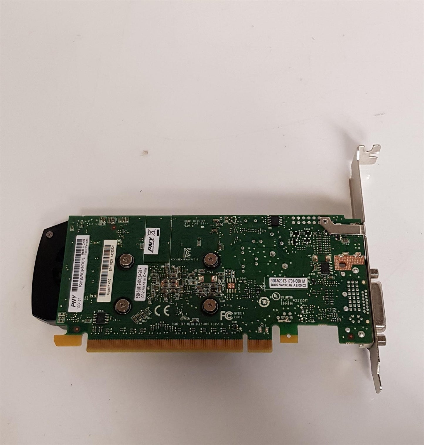 PNY NVIDIA Quadro 410 512MB DDR3 PCIe Video Graphics Card VCQ410-T