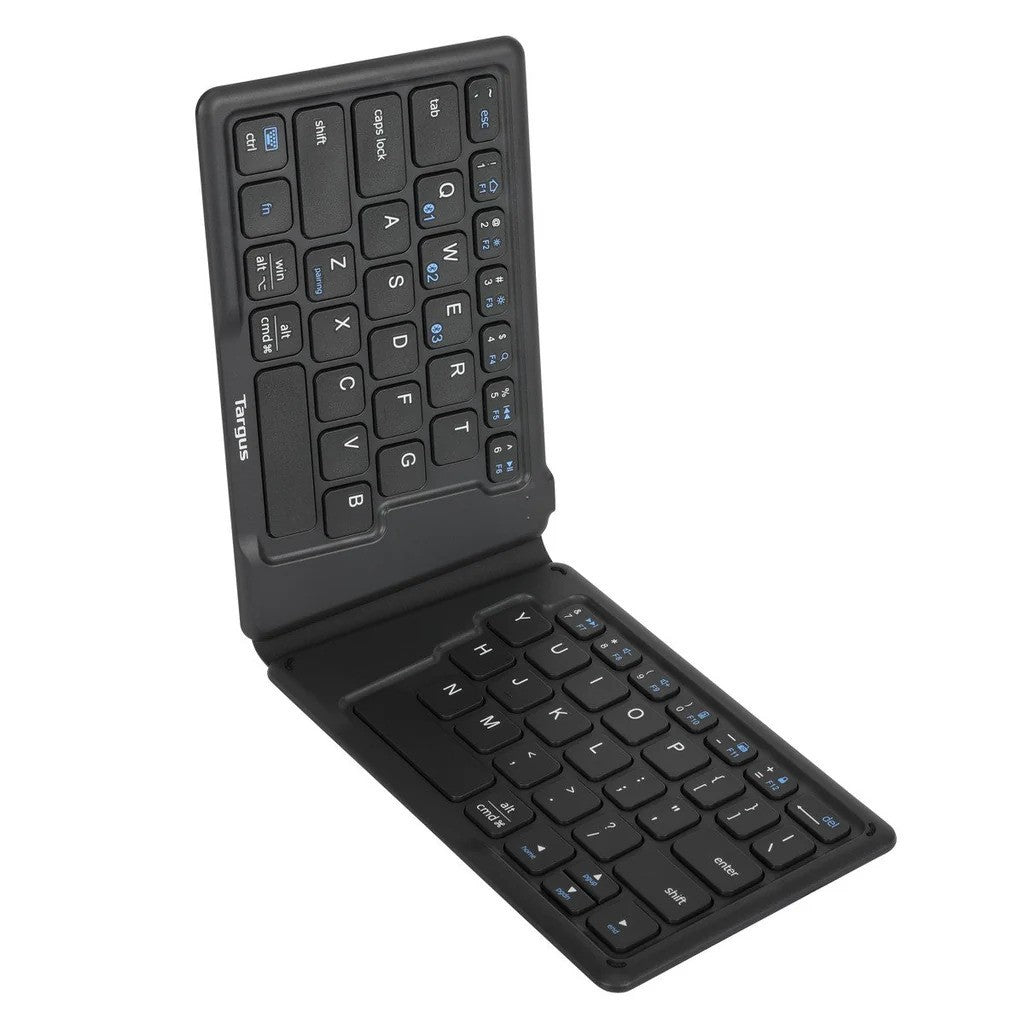 Targus Ergonomic Foldable UK QWERTY Bluetooth Antimicrobial Keyboard AKF003
