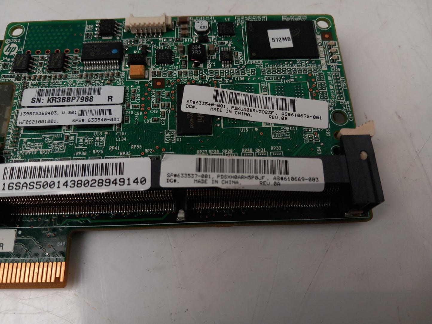 HP Proliant P222 Smart Array 512MB Controller Card 610669-003 633537-001