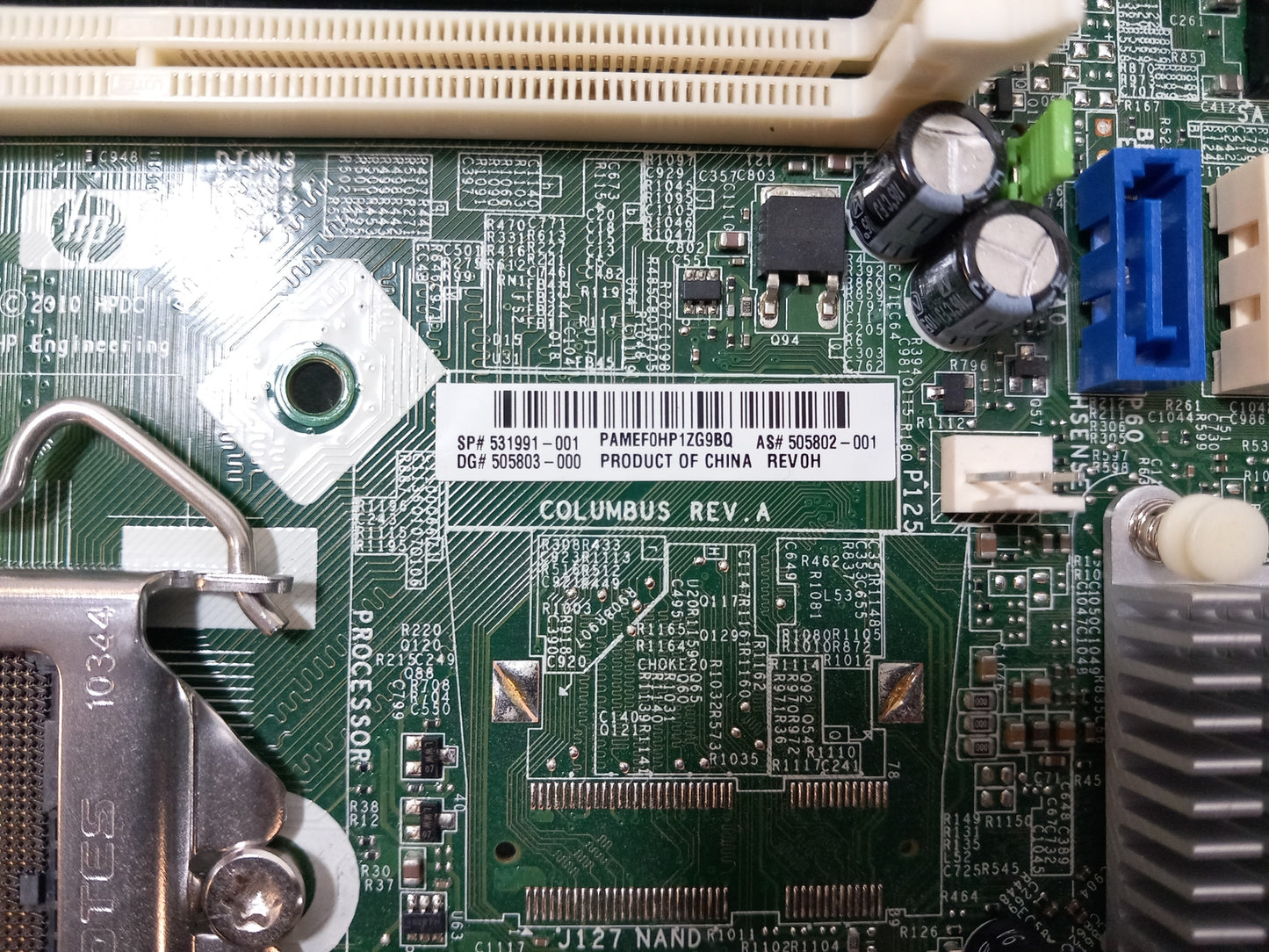 HP Compaq Elite 8100 SFF Socket LGA1156 Motherboard 531991-001 505802-001