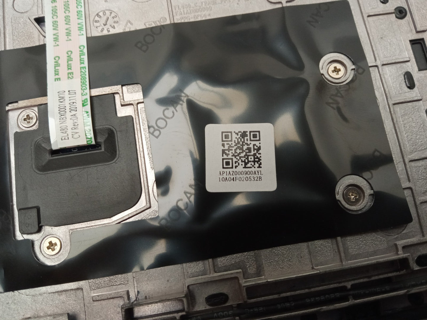 Lenovo L490 L590 Laptop UK Keyboard Touchpad Palmrest Assembly AP1AZ000900