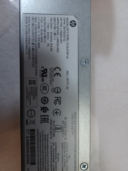 HP ZCentral 4R 675W Power Supply Unit L76883-001 L99520-003 D19-675P1A