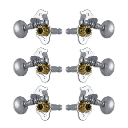 Grover STA-TITE Machineheads ~ 3+3 ~ Vertical ~ Chrome