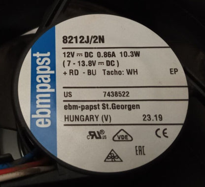 Ebmpapst 8212J/2N 80mm 12v 0.86a 10.3w 3 Pin Cooling Fan