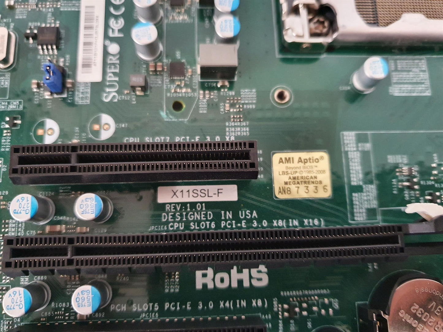 SuperMicro X11SSL-F Socket LGA1151 DDR4 PCI-E Motherboard With I/O Shield