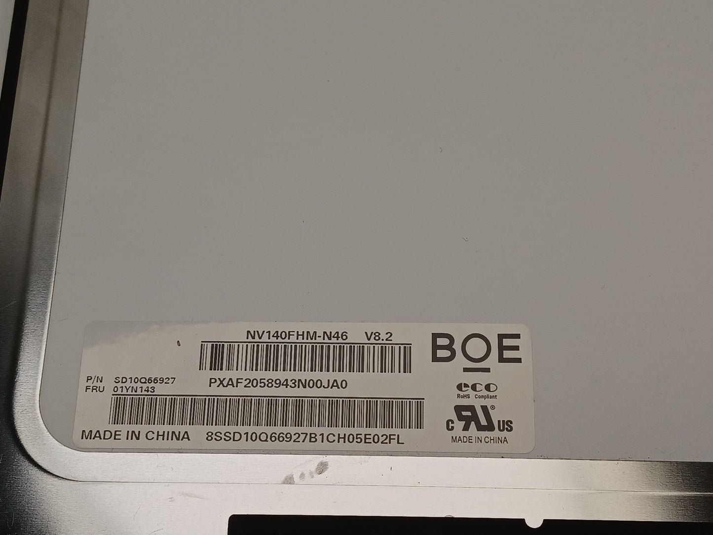 BOE NV140FHM-N46 V8.2 14" Laptop LCD Display Panel