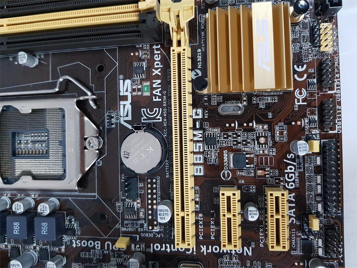 ASUS B85M-G Socket LGA1150 DDR3 Micro ATX Desktop PC Motherboard