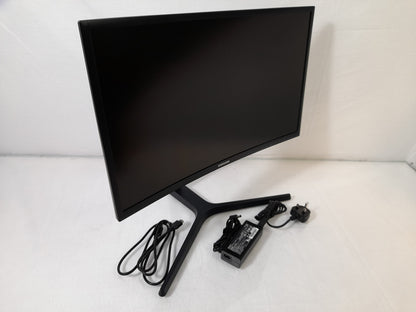 Samsung C24FG73FQU 24" HDMI DP 1920 x 1080 Monitor With Stand - Cracked Bezel