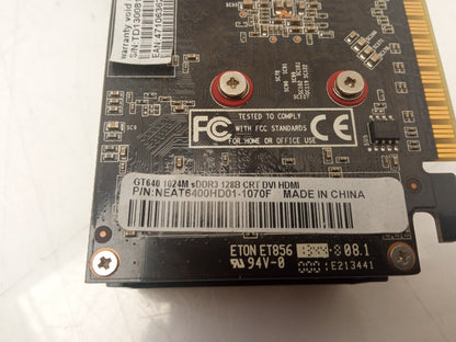 Palit GeForce GT640 1GB DDR3 PCIe Video Graphics Card NEAT6400HD01-1070F