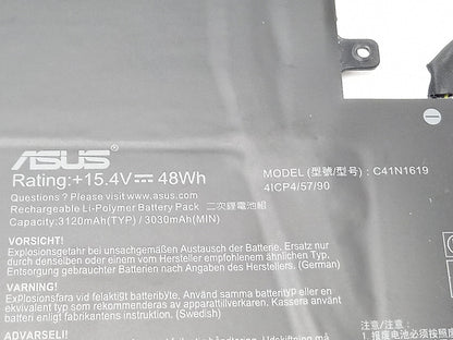 ASUS 48Wh 15.4V 3120mAh Replacement Laptop Battery C41N1619