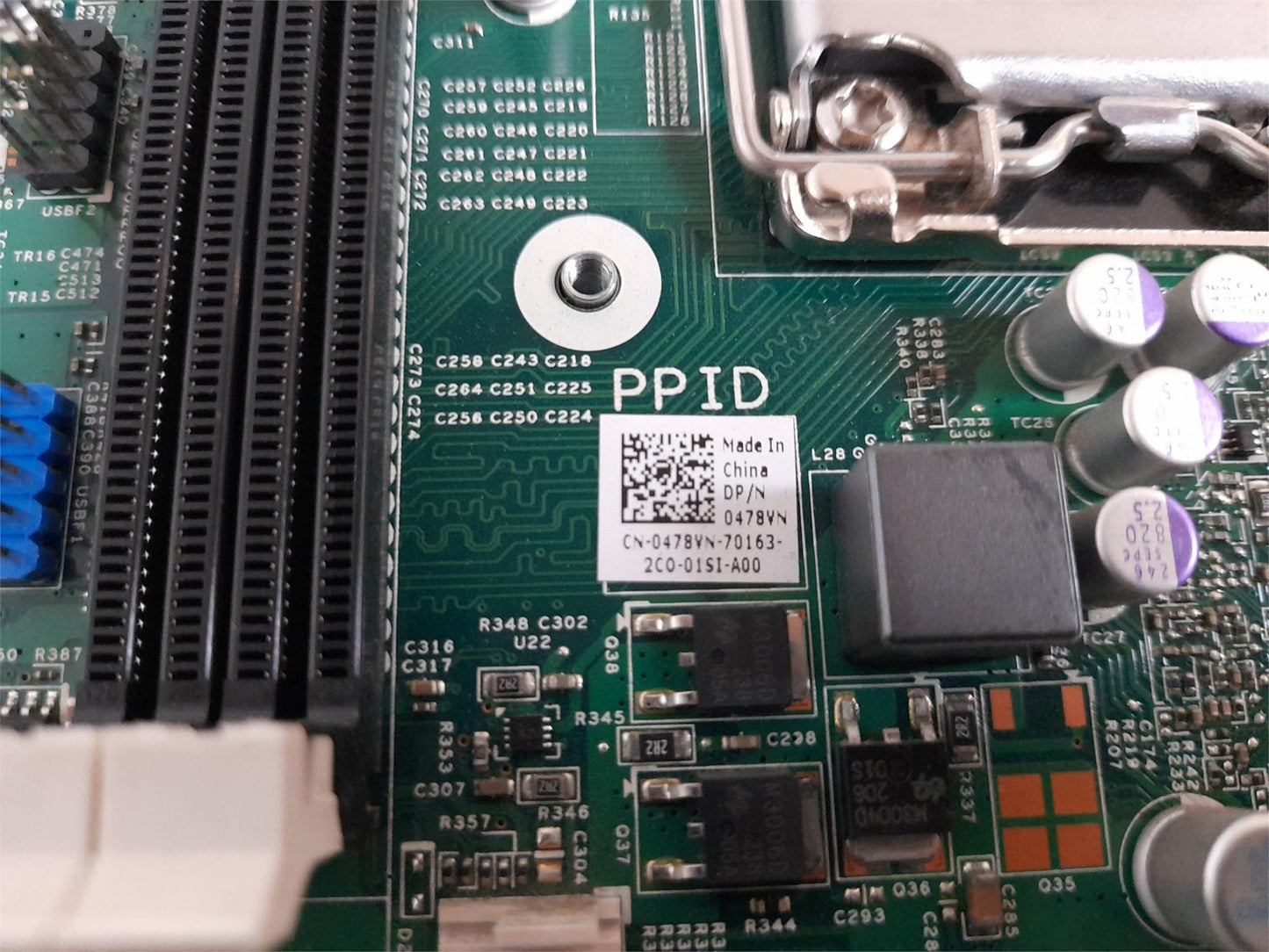 Dell Inspiron 660 Vostro 270 Socket LGA1155 Motherboard 0478VN 478VN