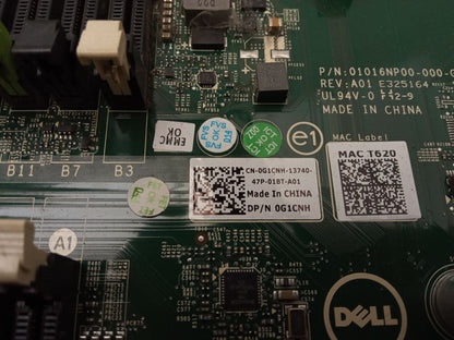 Dell PowerEdge T620 Socket LGA2011 DDR3 Server Motherboard w/ Tray 0G1CNH G1CNH