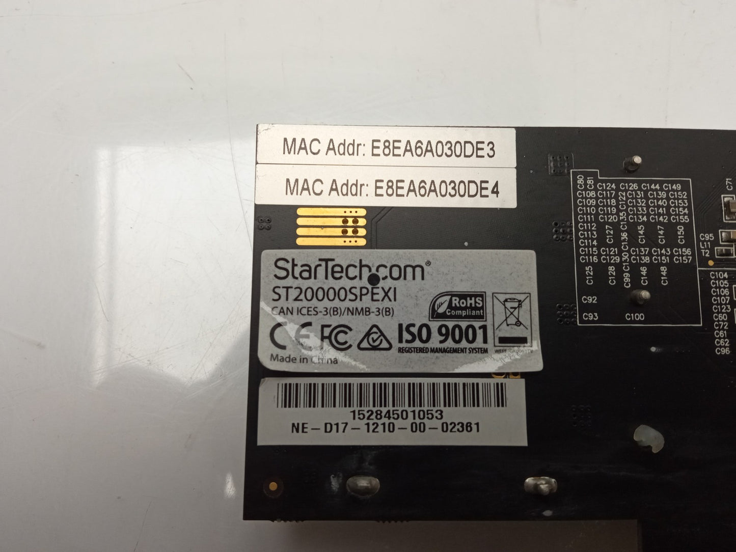 StarTech.com 2-Port 10GBase-T RJ-45 Ethernet Network Card ST20000SPEXI