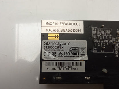 StarTech.com 2-Port 10GBase-T RJ-45 Ethernet Network Card ST20000SPEXI