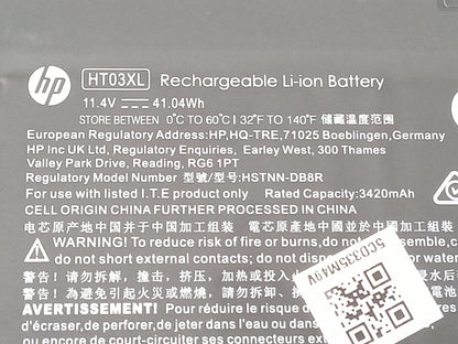 HP 41.04Wh 11.4V Replacement Laptop Battery HT03XL