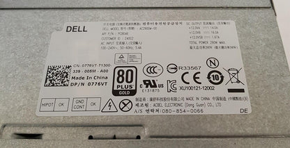 Dell 3020 7020 9020 290W Power Supply Unit 0776VT 776VT
