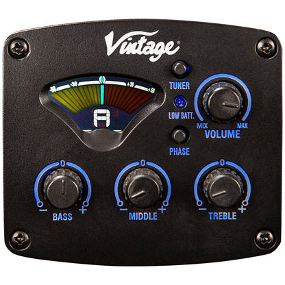 Vintage Historic Series 'Orchestra' Electro-Acoustic Guitar ~ Vintage Sunburst